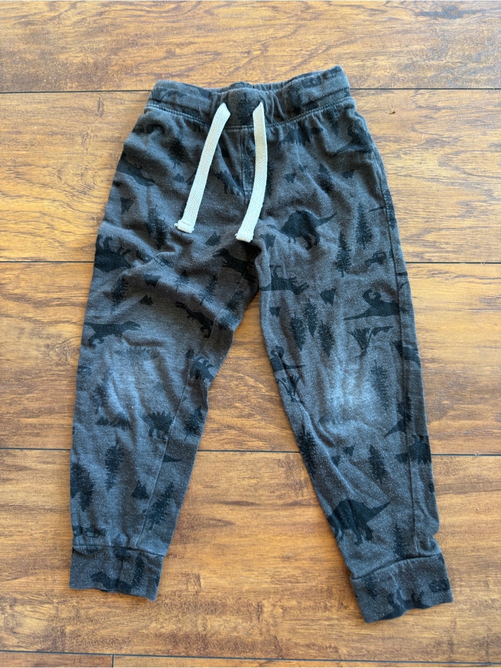 Old Navy Black & Gray Dinosaur Jogger Pants